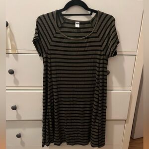 Striped Short Sleeve Dress